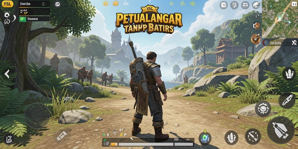 Tampilan gameplay 9SL yang mendebarkan dalam dunia terbuka.