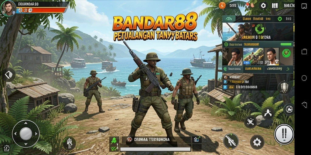Screenshot menampilkan gameplay mendebarkan di dunia terbuka BANDAR88.