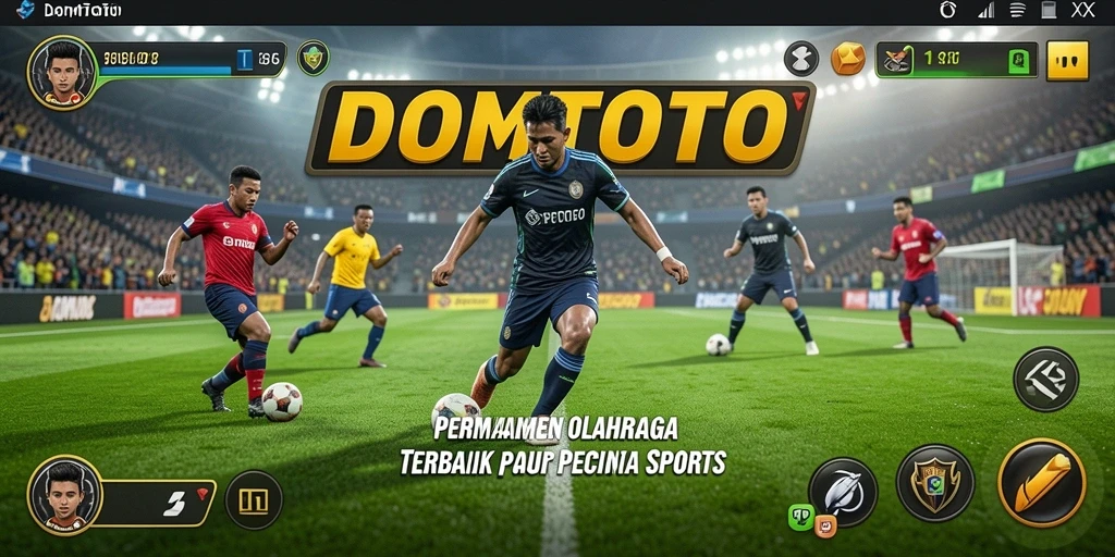 Tampilan menarik dari gameplay olahraga di DOMTOTO.