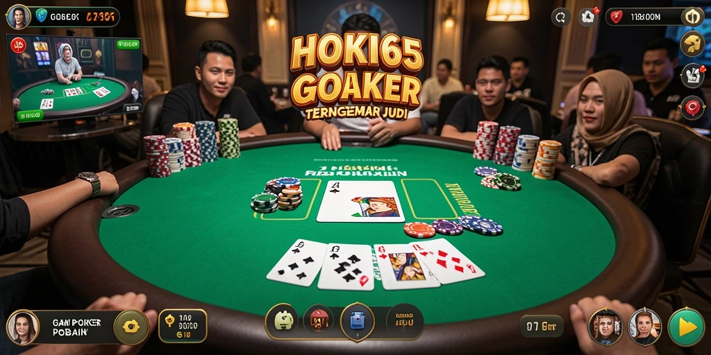 Screenshot HOKI65 menampilkan gameplay poker yang intens dan penuh strategi.