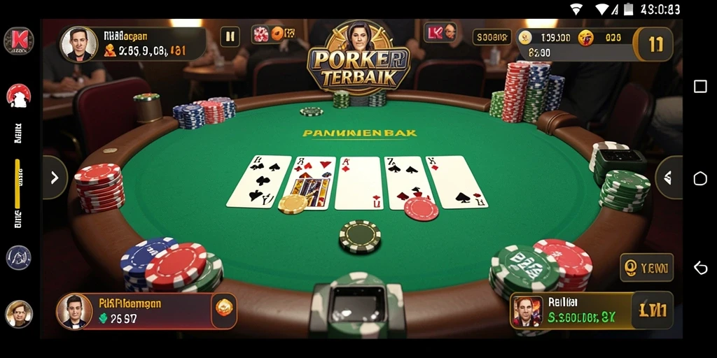 Tampilan gameplay menarik dari LK21 saat bermain Poker.