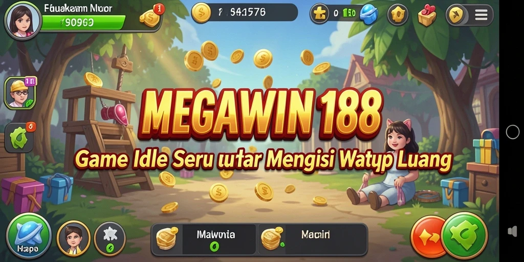 Tampilan gameplay MEGAWIN188 yang seru dan penuh warna.